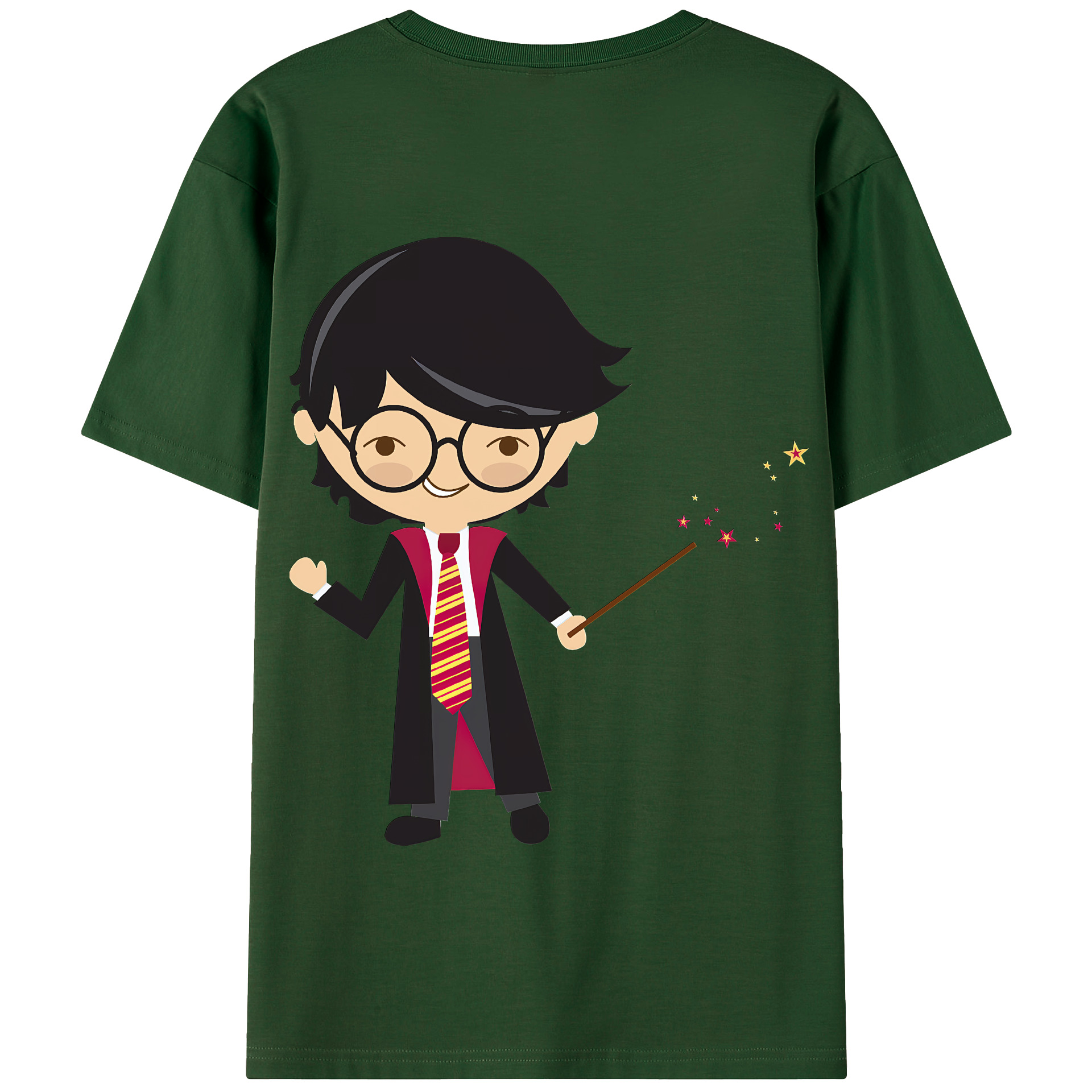 （画像用） Harry Potter ハリー・ポッターシリーズ 綿100％半袖Tシャツ（背面プリント）